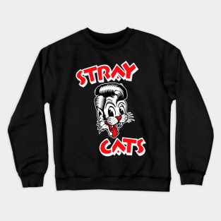 handsome cats band rock Crewneck Sweatshirt